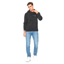 Lee Plain hoodie Felpa Cappuccio Uomo Ragazzo Nera