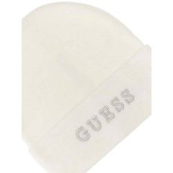 Guess Cappello Beanie Donna Ragazza Bianco