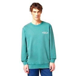 Wrangler Graphic Felpa Girocollo Uomo Ragazzo Verde