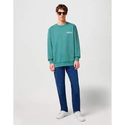 Wrangler Graphic Felpa Girocollo Uomo Ragazzo Verde