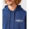 Wrangler Graphic hoodie Felpa Cappuccio Uomo Ragazzo Blu