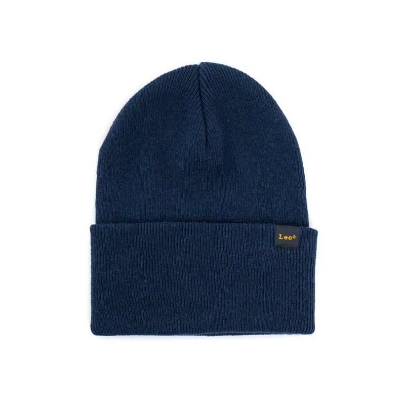 LEE Essential Beanie Cappello Uomo Ragazzo Blu