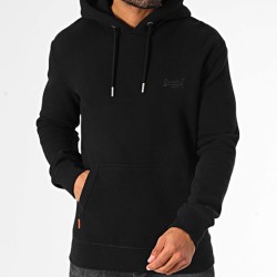 Superdry Felpa Cappuccio Uomo Ragazzo Nera