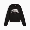 Puma Squad Crew Felpa Girocollo Donna Ragazza Nera