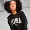 Puma Squad Crew Felpa Girocollo Donna Ragazza Nera