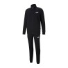 Puma Clean Sweat Suit Tuta Zip Intera Uomo Ragazzo Nera