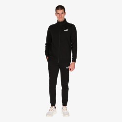 Puma Clean Sweat Suit Tuta Zip Intera Uomo Ragazzo Nera