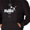 Puma Power Graphic Hoodie Felpa Cappuccio Uomo Ragazzo Nera