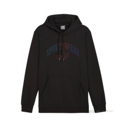 Puma Ess+Logo Lab Hoodie Felpa Cappuccio Uomo Ragazzo Nera