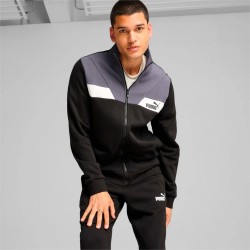 Puma Power Suit  Zip Intera Uomo Ragazzo Nero