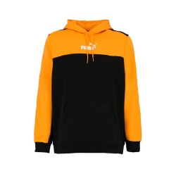 Puma Ess+ Block Hoodie Felpa Cappuccio Uomo Ragazzo Giallo