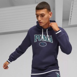 Puma Squad Hoodie FL Felpa Cappuccio Uomo Ragazzo Blu