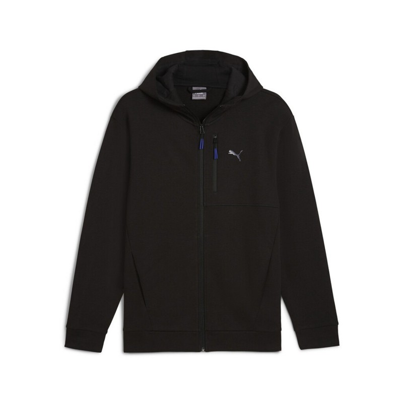 Puma Open Road Felpa Zip Intera Cappuccio Uomo Ragazzo Nera