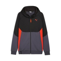 Puma Tech Zip Intera Cappuccio Uomo Ragazzo Grigio