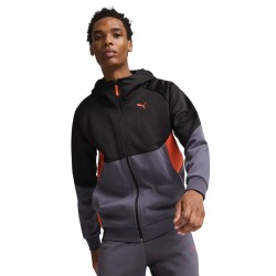 Puma Tech Zip Intera Cappuccio Uomo Ragazzo Grigio