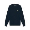 LYLE & SCOTT Maglia Girocollo Uomo Ragazzo Cotton Merino Blu