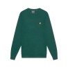 LYLE & SCOTT Maglia Girocollo Uomo Ragazzo Cotton Merino Verde