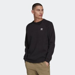 Adidas Essential Crew Felpa Girocollo Uomo Ragazzo Nera