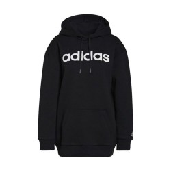 Adidas W Lin OV FT HD Felpa Cappuccio Donna Ragazza Nera