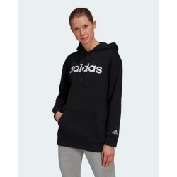 Adidas W Lin OV FT HD Felpa Cappuccio Donna Ragazza Nera