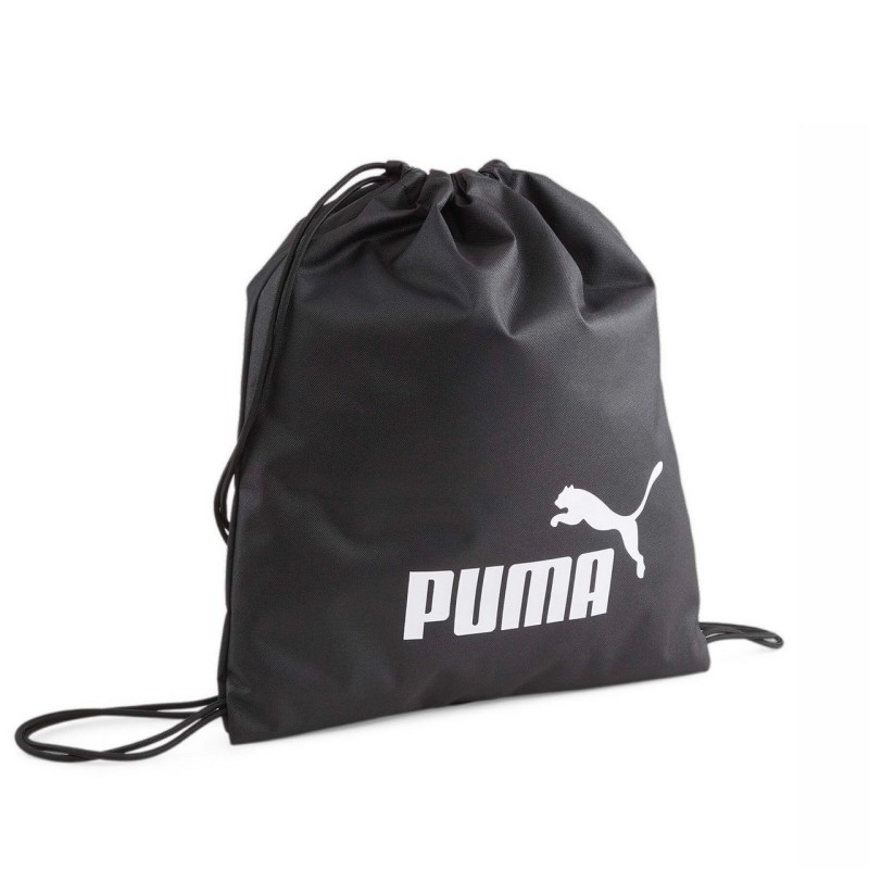 Puma Phase Gym Sack Sacca Uomo Donna Ragazzi Bambini Nera