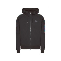 Empori Armani EA7 Felpa Zip Intera Cappuccio Uomo Ragazzo