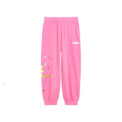 DIADORA Ju Jogger Pantalone Tuta Bimba Bambina Rosa