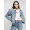 LEVI'S EX BF Sherpa Trucker Giubbotto Jeanz Donna Ragazza