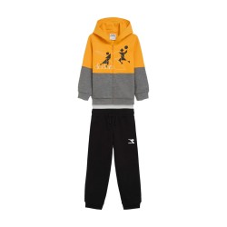 Diadora Tracksuit Tuta Completa Zip Intera Felpa Cotone Bimbo Ragazzo Sportiva Ginnastica Cotone