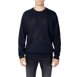 Armani Exchange Maglione Girocollo Uomo ragazzo Blu