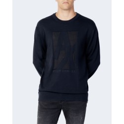 Armani Exchange Maglione Girocollo Uomo ragazzo Blu