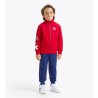 Diadora Tracksuit Tuta Zip Intera Felpata Bambino Ragazzo Rosso