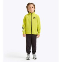 Diadora Tracksuit Tuta Zip Intera Felpata Bambino Ragazzo Verde