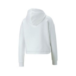 Puma Power Tape Hoodie Felpa Cappuccio Donna Ragazza