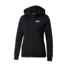 Puma Power Tape Zip Intera Cappuccio Hoodie Donna Ragazza Nera