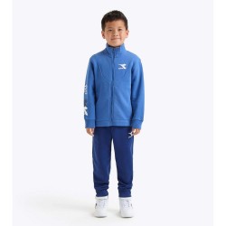 Diadora Tracksuit Tuta Zip Intera Felpata Bambino Ragazzo Blu