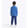 Diadora Tracksuit Tuta Zip Intera Felpata Bambino Ragazzo Blu