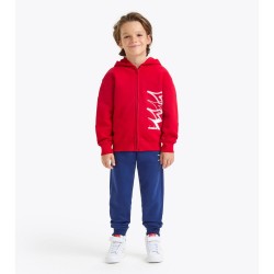 Diadora Tracksuit Tuta Zip Intera Cappuccio Felpata Ragazzo Bambino