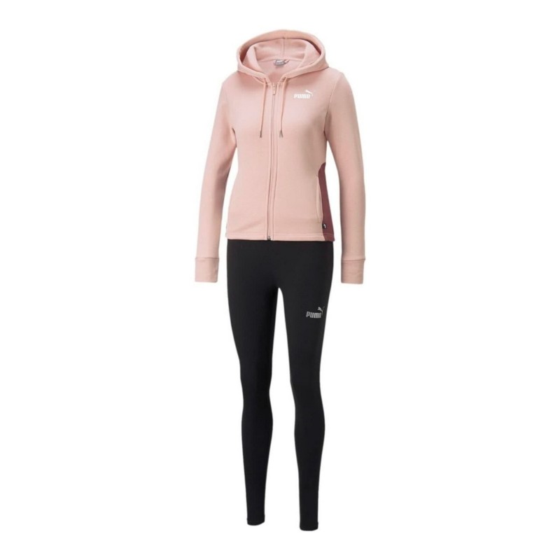 Puma Metallic Sweat Suit Zip Intera Cappuccio Donna Ragazza