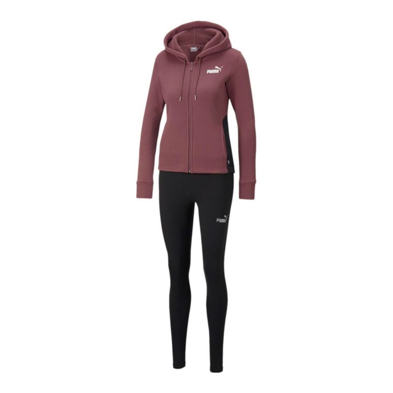 Puma Metallic Sweat Suit Zip Intera Cappuccio Donna Ragazza