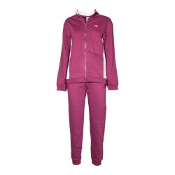 Diadora Tracksuit Core Tuta Completa Zip Intera Donna Ragazza Felpa Sportiva Ginnastica Cotone