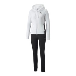 Puma Classic Hooded Tracksuit Zip Intera Cappuccio Donna Ragazza