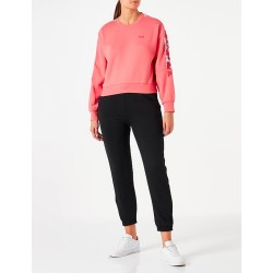 FILA Bettens Cropped Felpa Girocollo Donna Ragazza Rosa