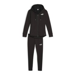 Puma Metallic Tuta Zip Intera Cappuccio Donna Ragazza Nera