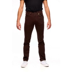 Wrangler Arizona Stretch Pantalone in cotone Uomo Ragazzo Marrone