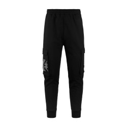 Kappa Banda Authentic Vuklo Pantalone Tuta Garzata Uomo Ragazzo Nero Cargo