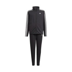 Adidas B FT TS Tuta Zip Intera Bambino Ragazzo Acetato Nero