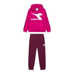 Diadora Tracksuit Tuta Completa Zip Intera Cappuccio Felpa Cotone Bimbo Ragazzo Sportiva Ginnastica Cotone