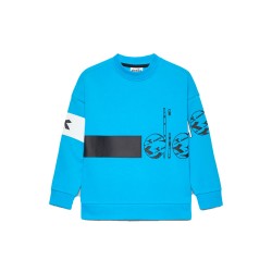 Diadora Sweatshirt Crew Hoopla Felpa Girocollo Bimbo Ragazzo Cotone Sportiva Ginnastica