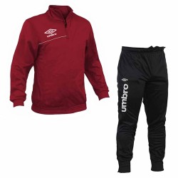 Umbro Style Train Tuta Mezza Zip Uomo Ragazzo Bambino Acetata Allenamento